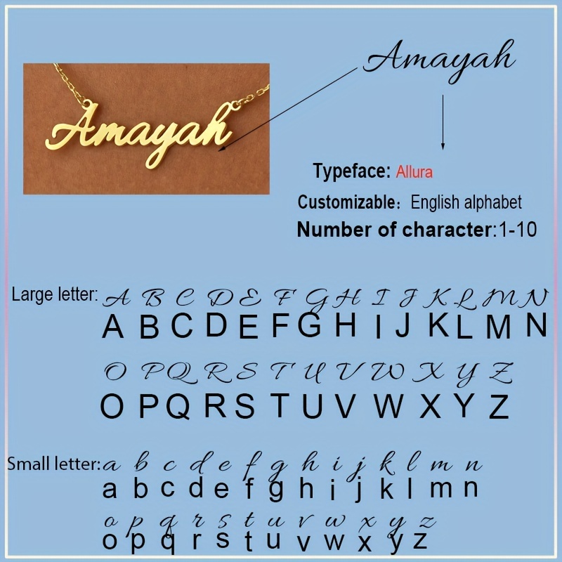 Custom Name Necklace for Women and Men